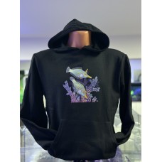 RSF - Kapşonlu Sweatshirt Unisex (Harlequin Filefish Baskılı)