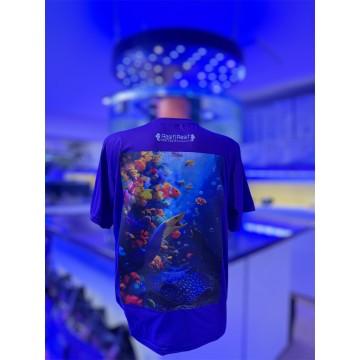 RSF - Müren Baskılı Mor Oversize Tişört